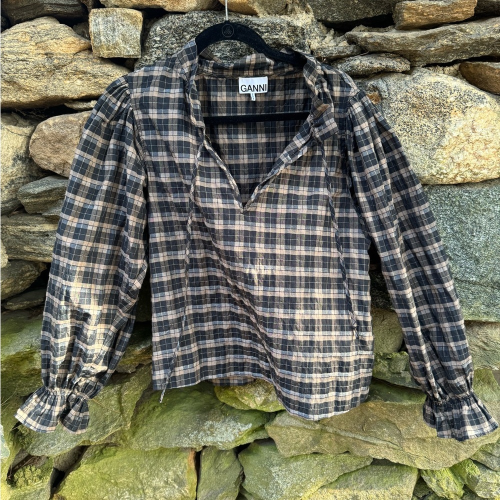 Ganni Blouse - Fits like M/L